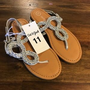 Cat & Jack silver sandals